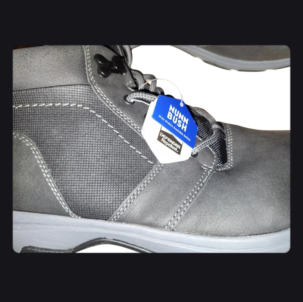 NEW Nunn Bush Excavate Plain Toe Boot Men's 13 Black